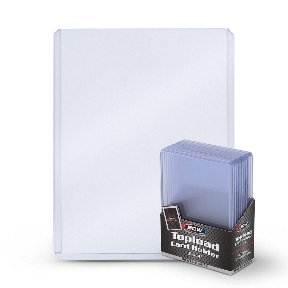 BCW - Toploaders - Topload Holder - 3X4X2.75 Mm-108 Pt. Thick Card