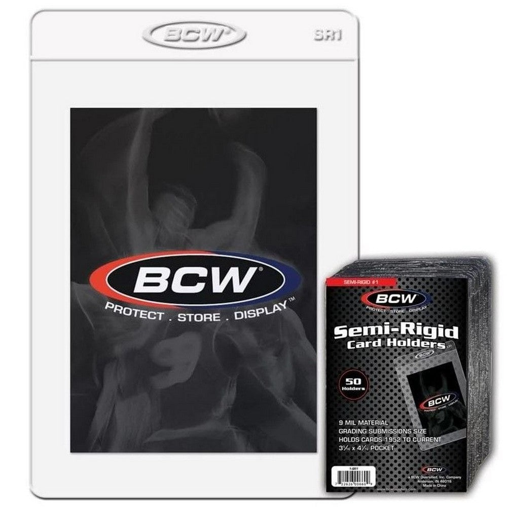 BCW - Toploaders - Semi-Rigid Card Holder #1 - 3 5/16 X 4 15/16