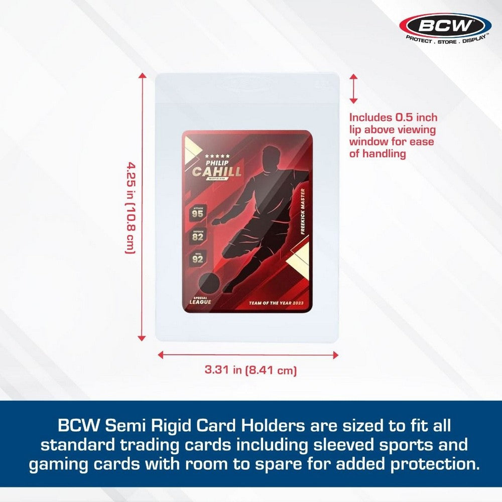 BCW - Toploaders - Semi-Rigid Card Holder #1 - 3 5/16 X 4 15/16