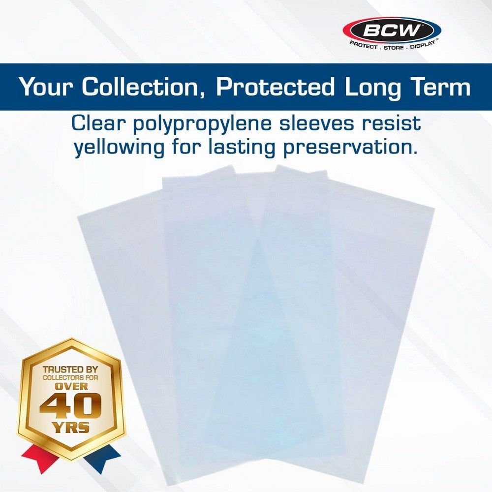 BCW - Card Sleeves - Resealable Graded Card Sleeves - 3 3/4 X 5 1/2
