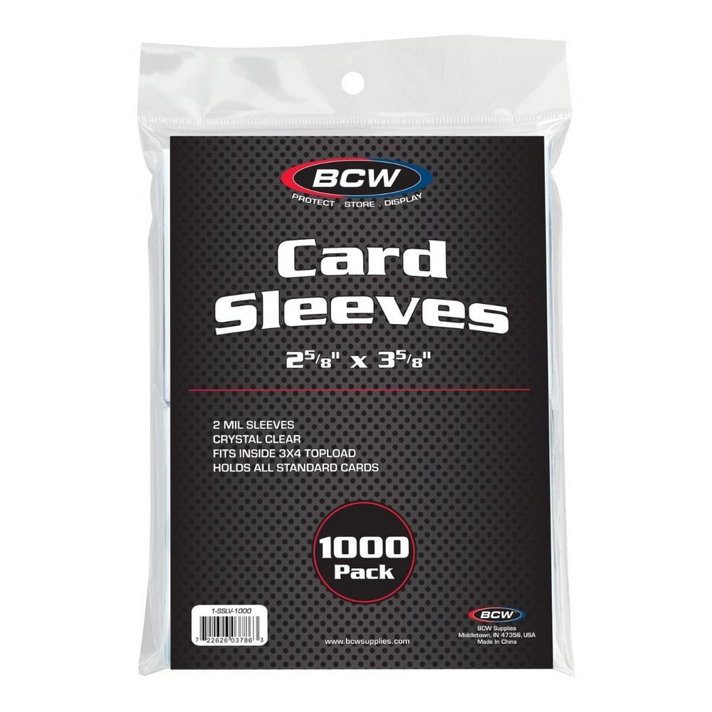 BCW - Card Sleeves 2 5/8"" X 3 5/8""