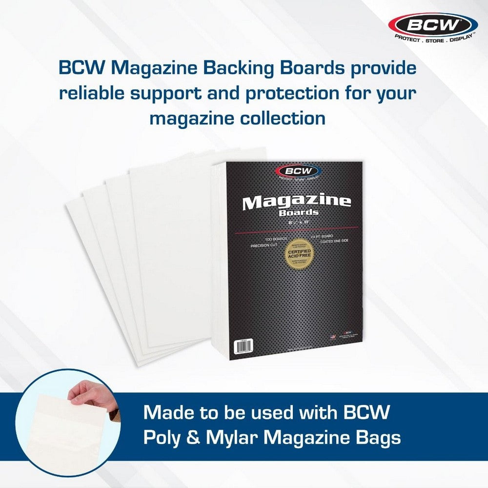BCW - Boards - Magazine Backing Boards - 8 1/2 X 11