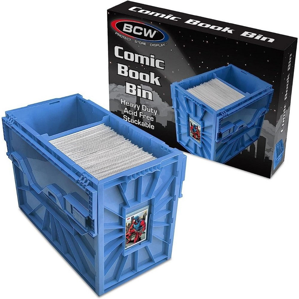 BCW - Comic Bins - Comic Book Bin - Short - Blue