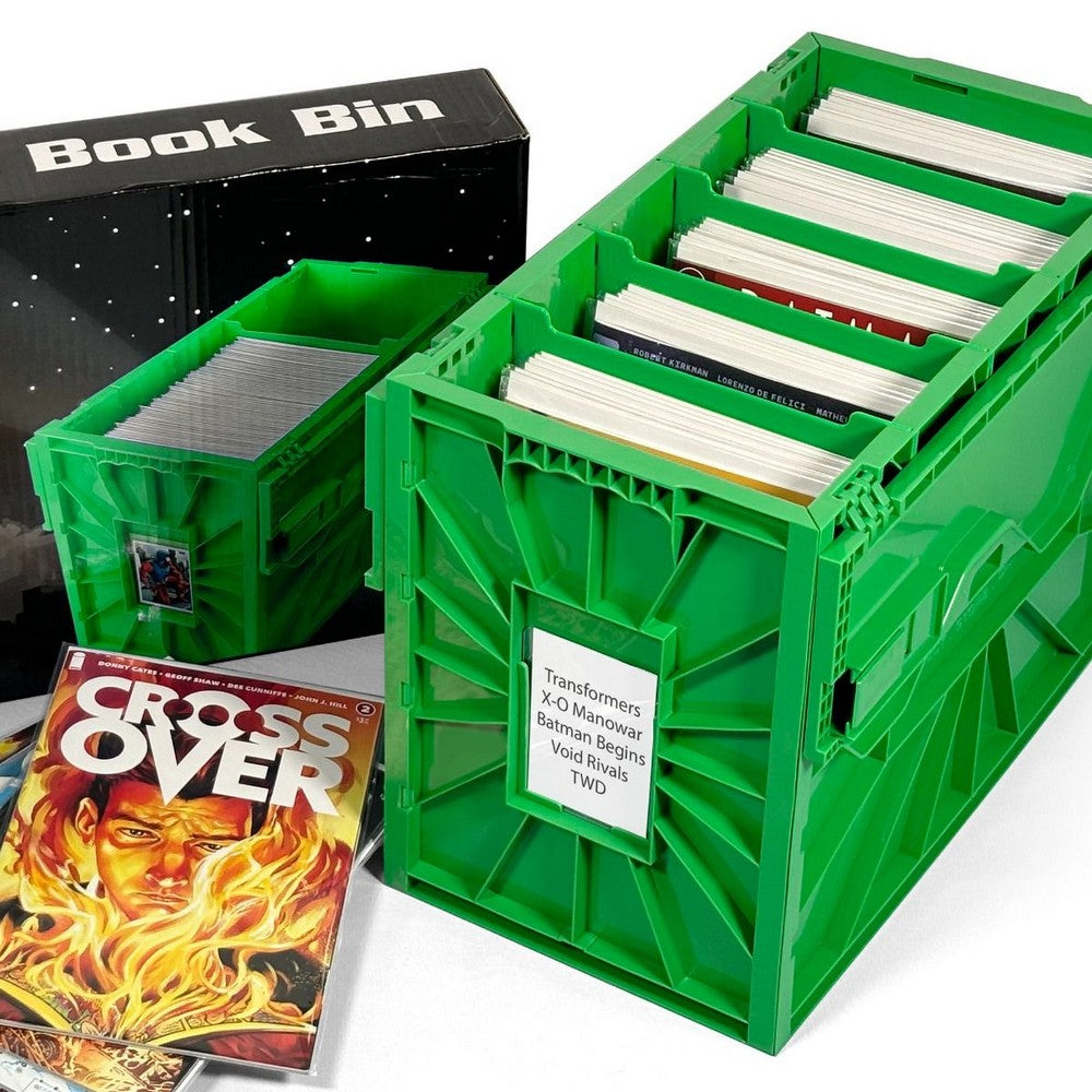 BCW - Comic Bins - Comic Book Bin - Short - Green