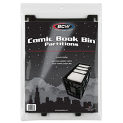 BCW - Comic Bins - Comic Book Bin Partition - Black