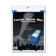 BCW - Comic Bins - Comic Book Bin Partition - Blue