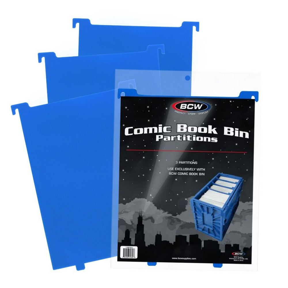 BCW - Comic Bins - Comic Book Bin Partition - Blue