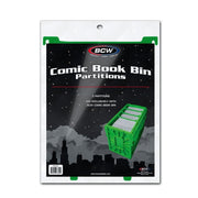BCW - Comic Bins - Comic Book Bin Partition - Green