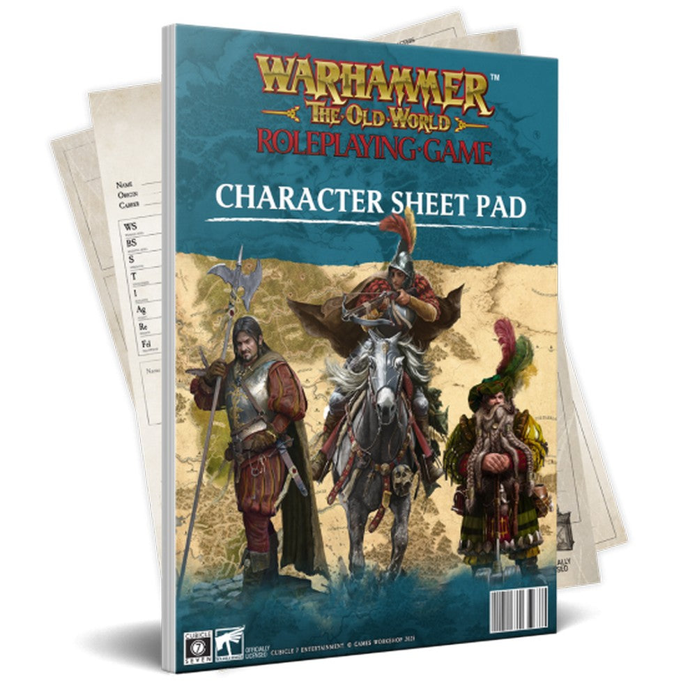 Warhammer the Old World Roleplaying Game Character Sheets The