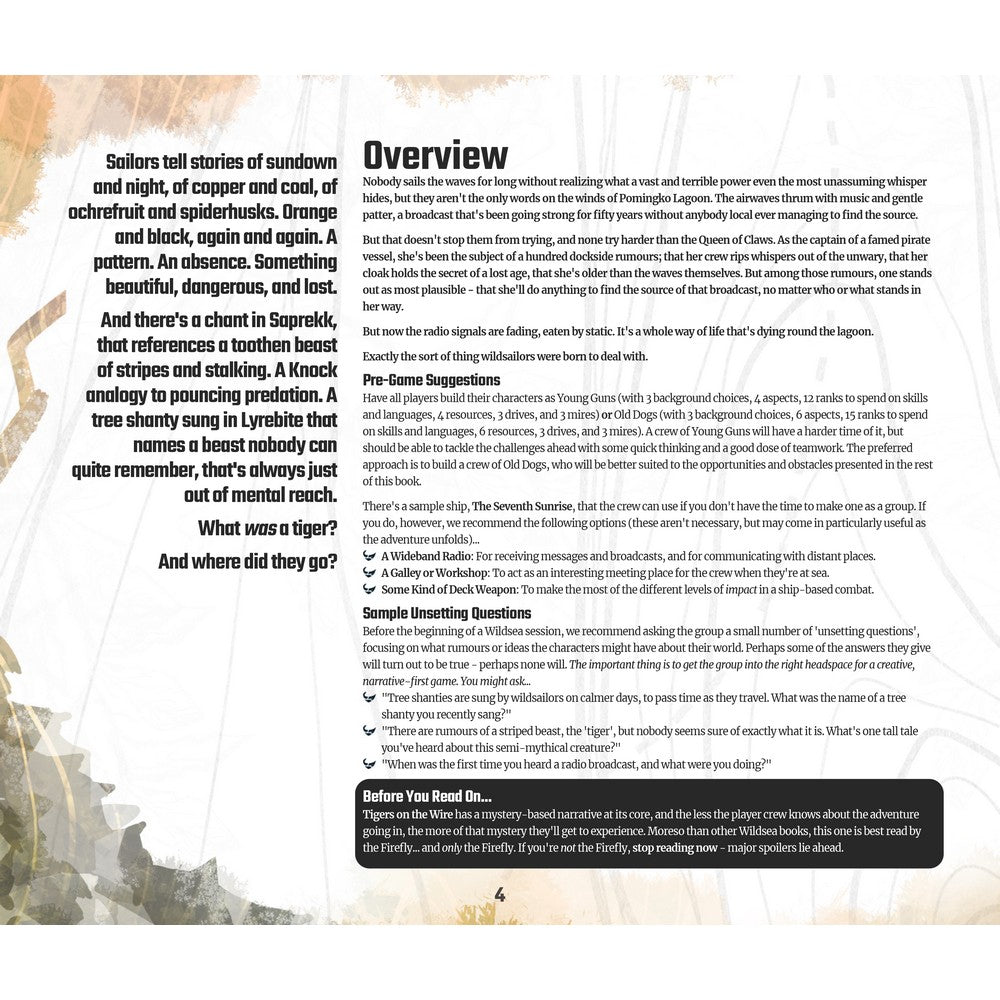 The Wildsea RPG: Tigers on the Wire Scenario