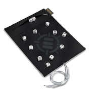 ENHANCE Tabletop Roll on a Scroll 6-sided Dice and Rolling Mat - White