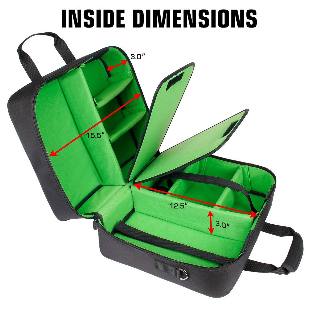 USA GEAR Xbox Series X Carrying Case - Travel Case Compatible w/ Xbox Series X & Series S (Green)