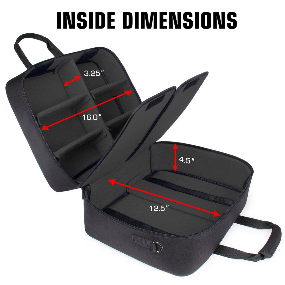USA Gear PS5 Carrying Case - Travel Bag Compatible with PS5. PS5 Slim (Black)