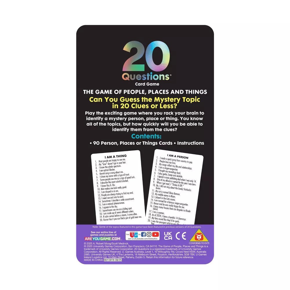 20 Questions Tin