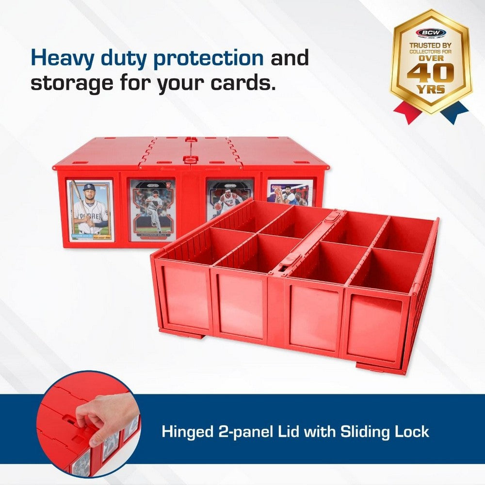 BCW - Catalog & Bins - Collectible Card Bin - 3200 - Red