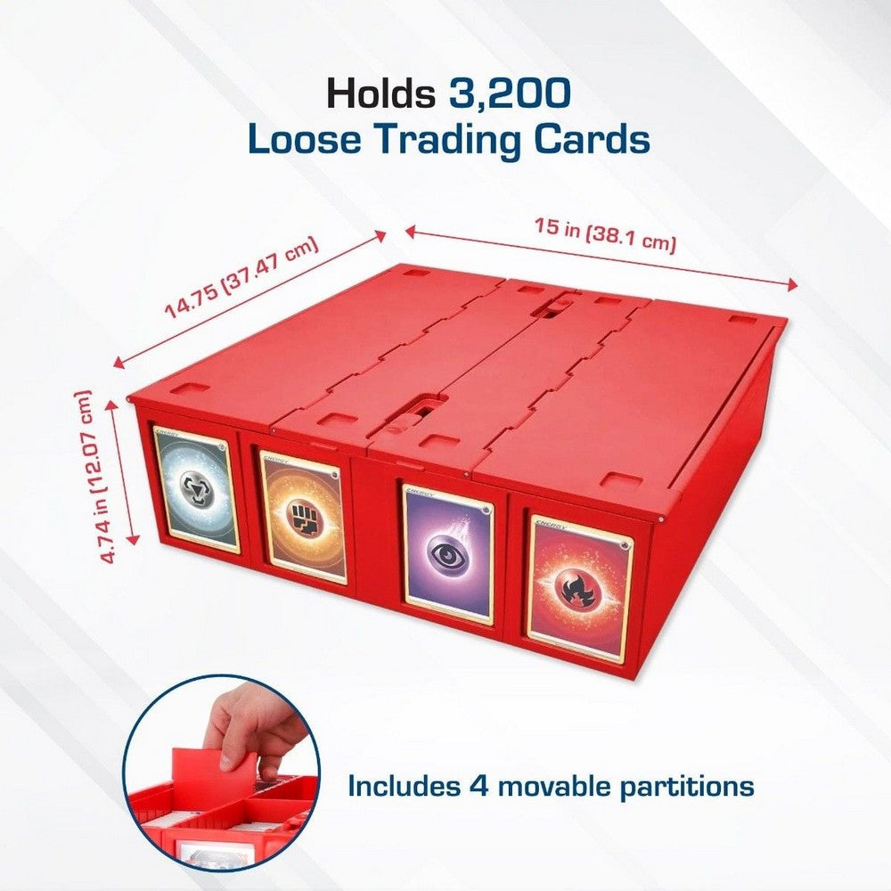 BCW - Catalog & Bins - Collectible Card Bin - 3200 - Red