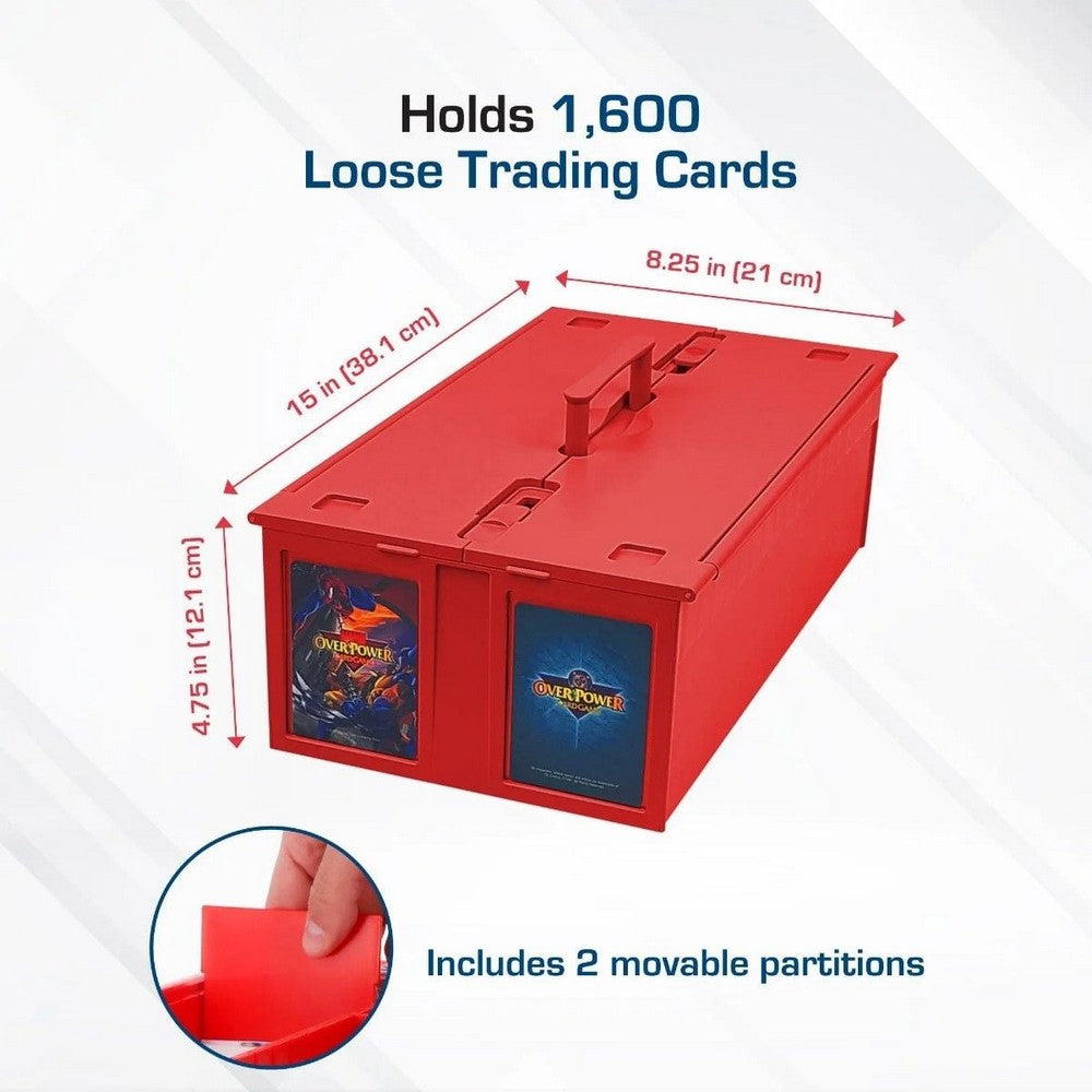 BCW - Catalog & Bins - Collectible Card Bin - 1600 - Red