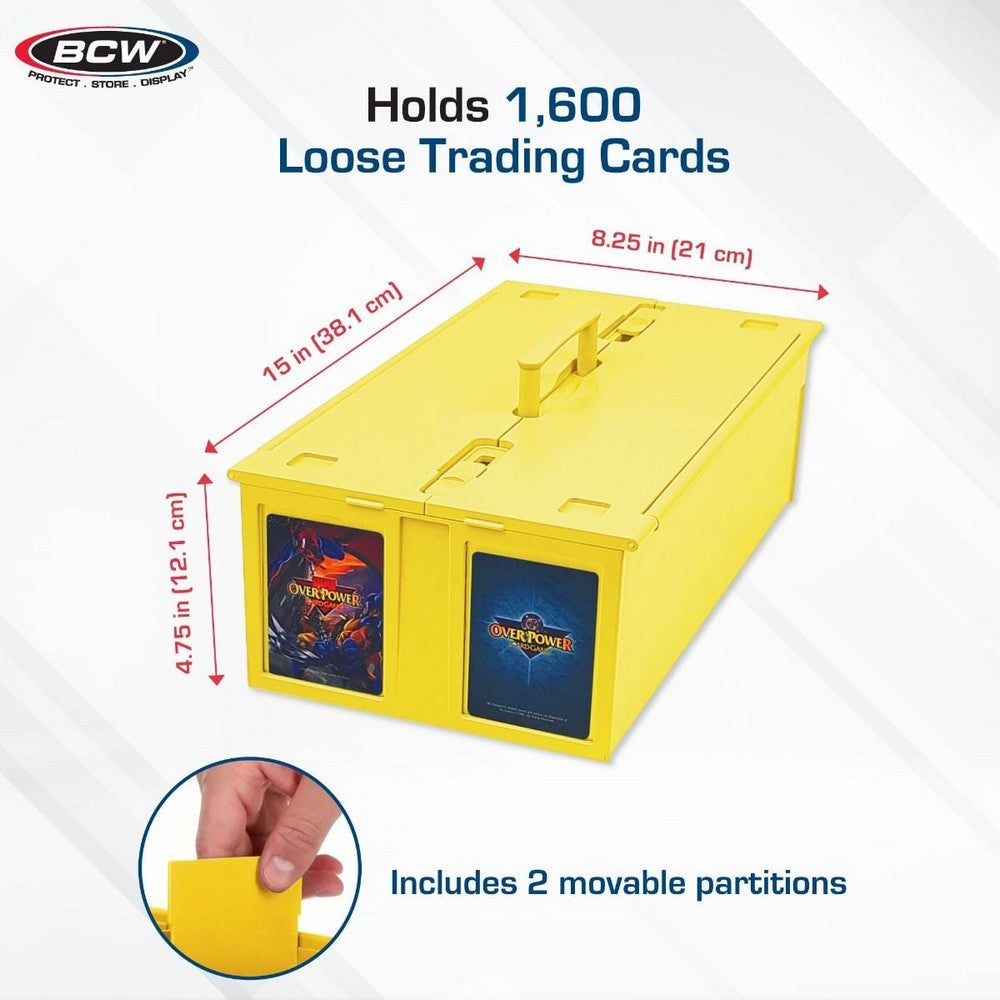 BCW - Catalog & Bins - Collectible Card Bin - 1600 - Yellow