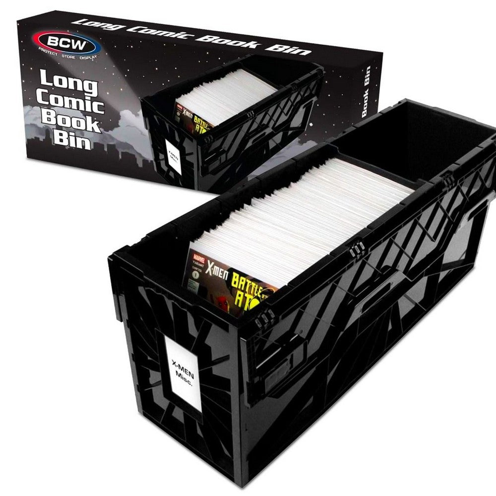 BCW - Comic Bins - Comic Book Bin - Long - Black