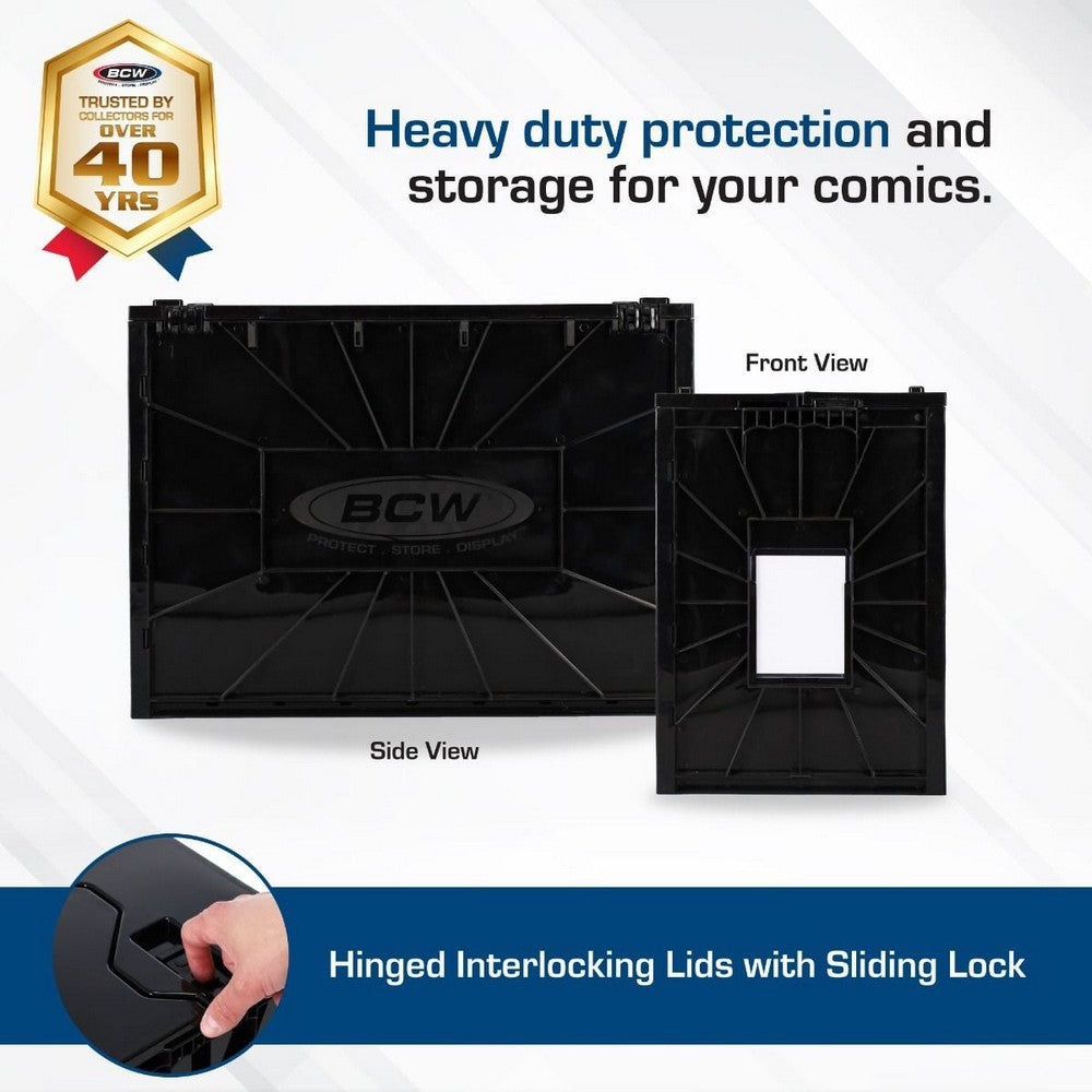 BCW - Comic Bins - Graded - Black
