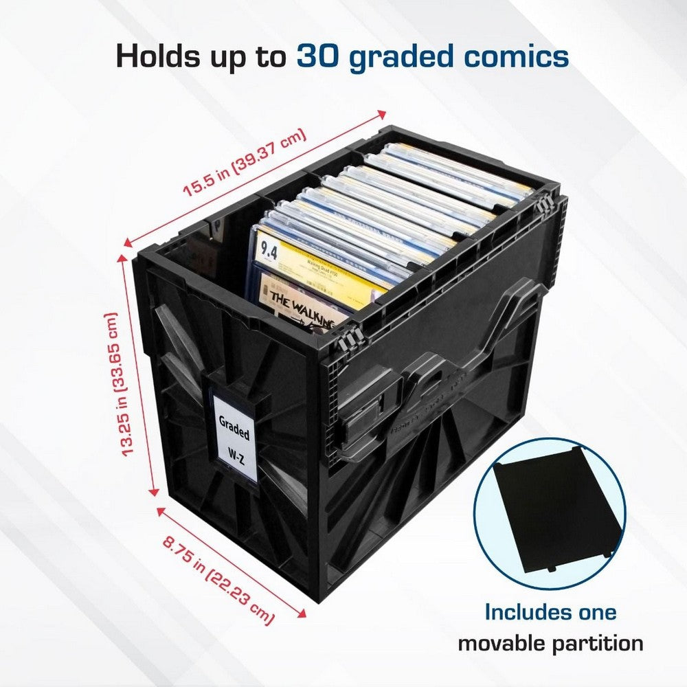 BCW - Comic Bins - Graded - Black