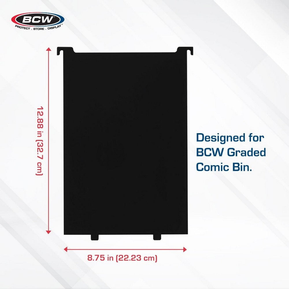 BCW - Comic Bins - Partitions - Graded - Black