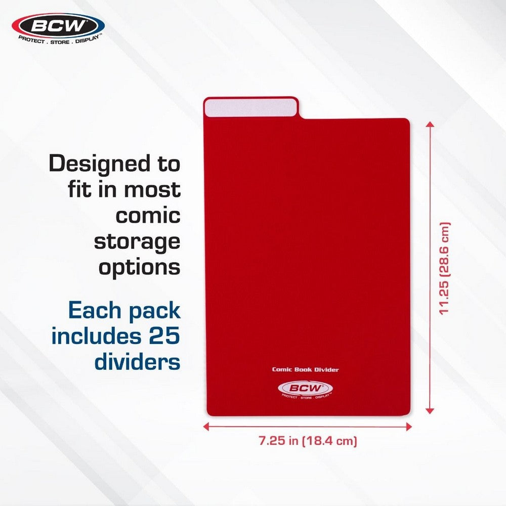 BCW - Comic Dividers - Red