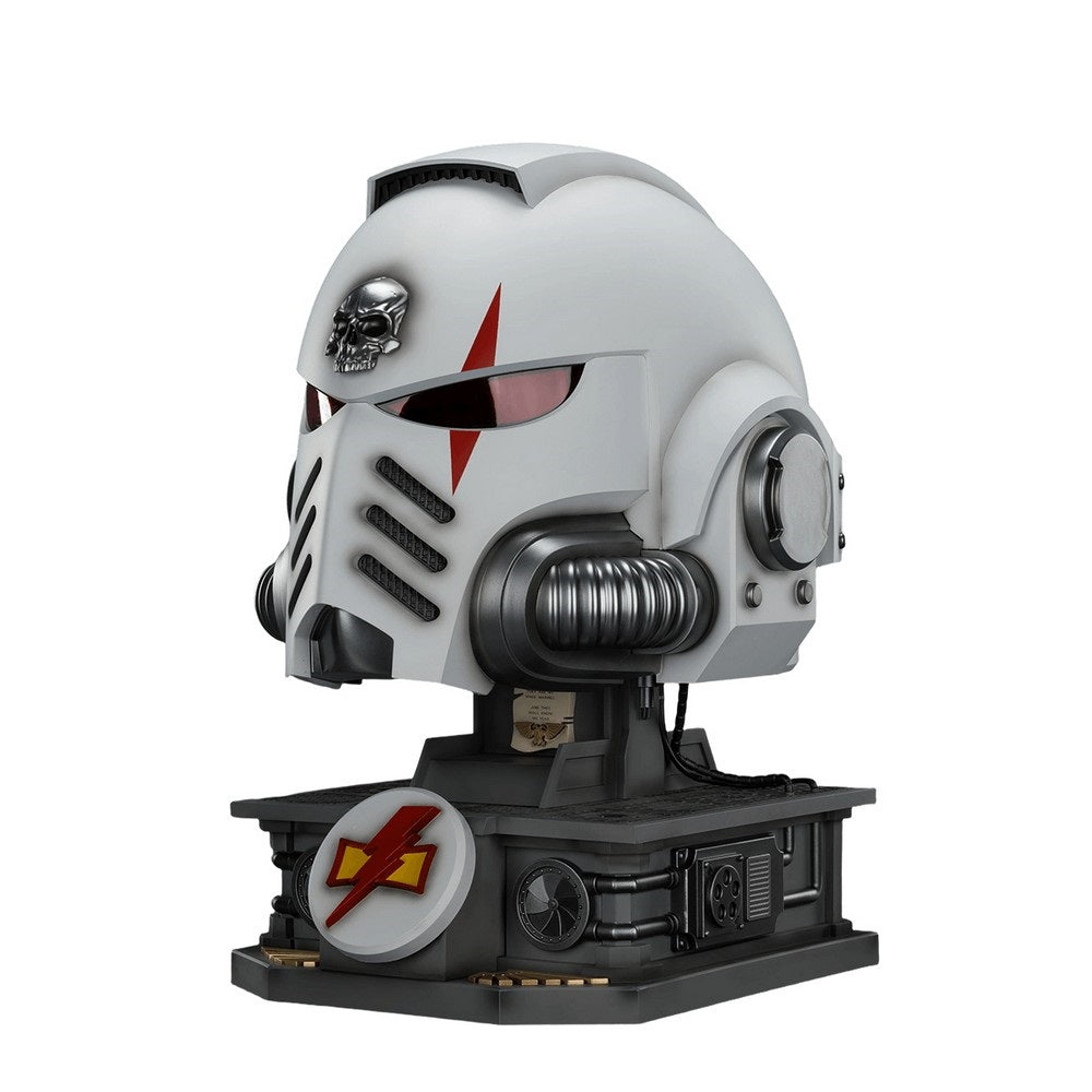Warhammer Collectables: 1/1 Scale White Scars MkX Helmet & Display Stand