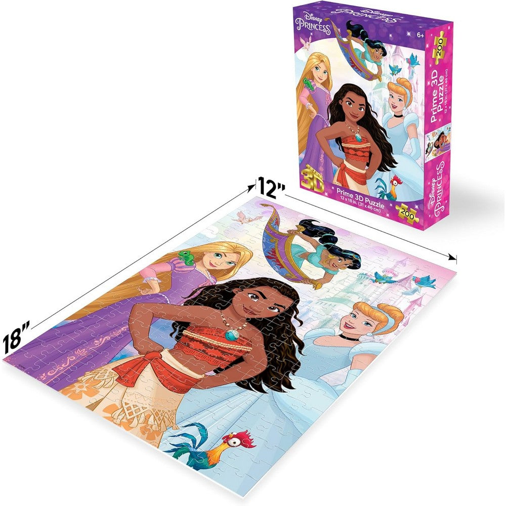 Prime 3D Puzzles - Disney - Princess - 200pc
