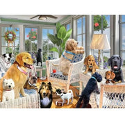 Prime 3D Puzzles - Giordano - Dogs in the Sunroom - 500pc