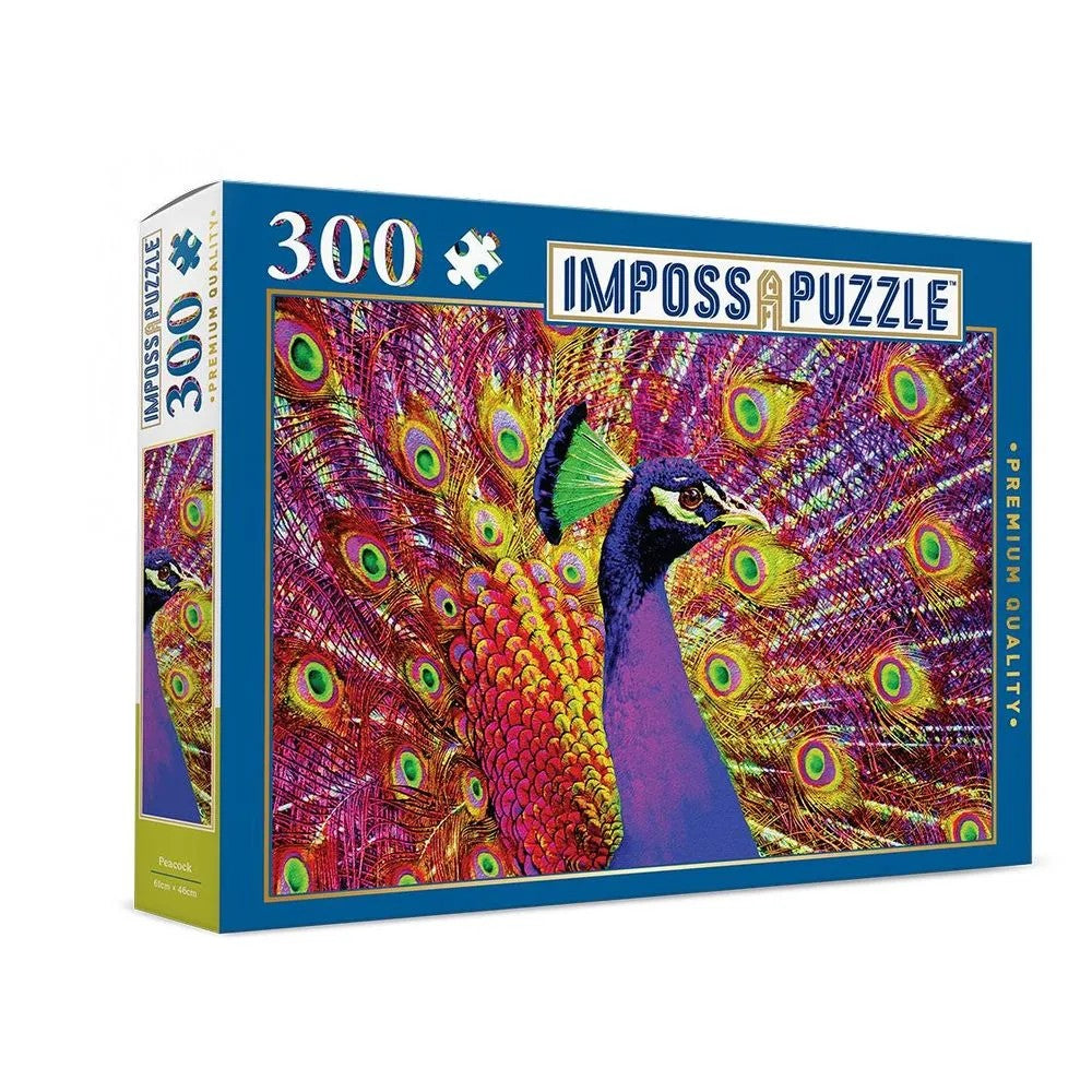Puzzle - ImpossApuzzle - Peacock - 300pc