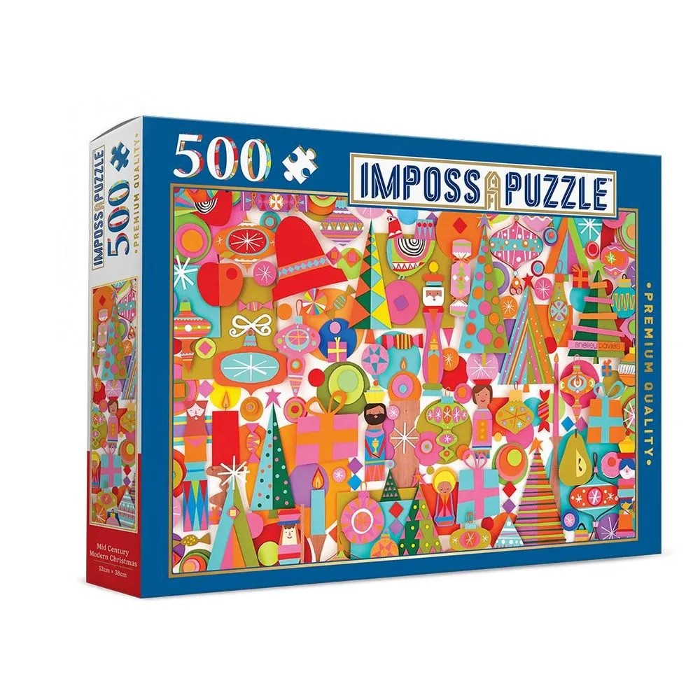 Puzzle - ImpossApuzzle - Mid Century Modern Christmas - 500pc
