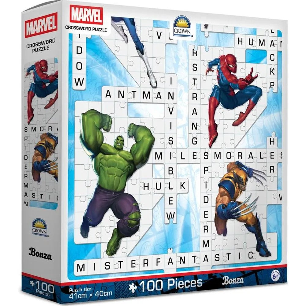 Puzzle - Bonza Crossword Puzzle - Marvel -100pc