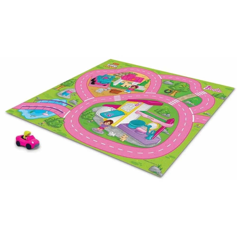 Felt Megamat with Vehicle - Barbie Little People
