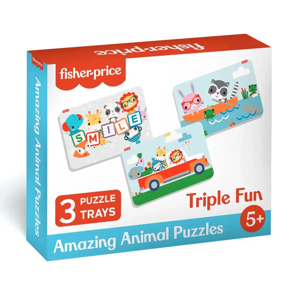 Puzzle - Fisher-Price Little People 3pk Frame Tray Puzzles