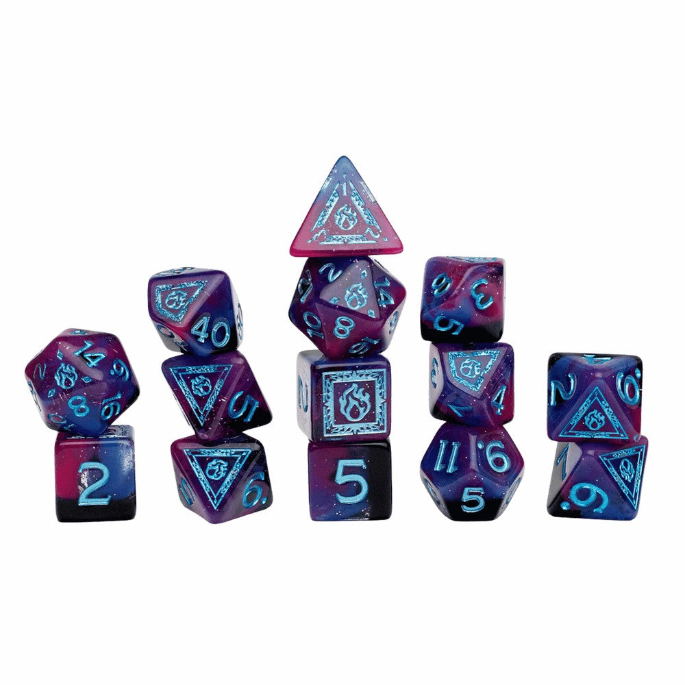 Sirius Dice - D&D Adventure Dice - Sorcerer - Purple