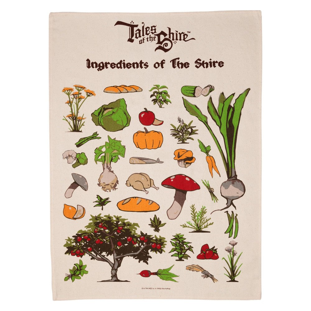 WETA - Tales of the Shire (2025) - Tea Towel - Ingredients of The Shire
