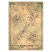 WETA - The Hobbit Trilogy - Art Print - New Zealand Map of Middle Earth