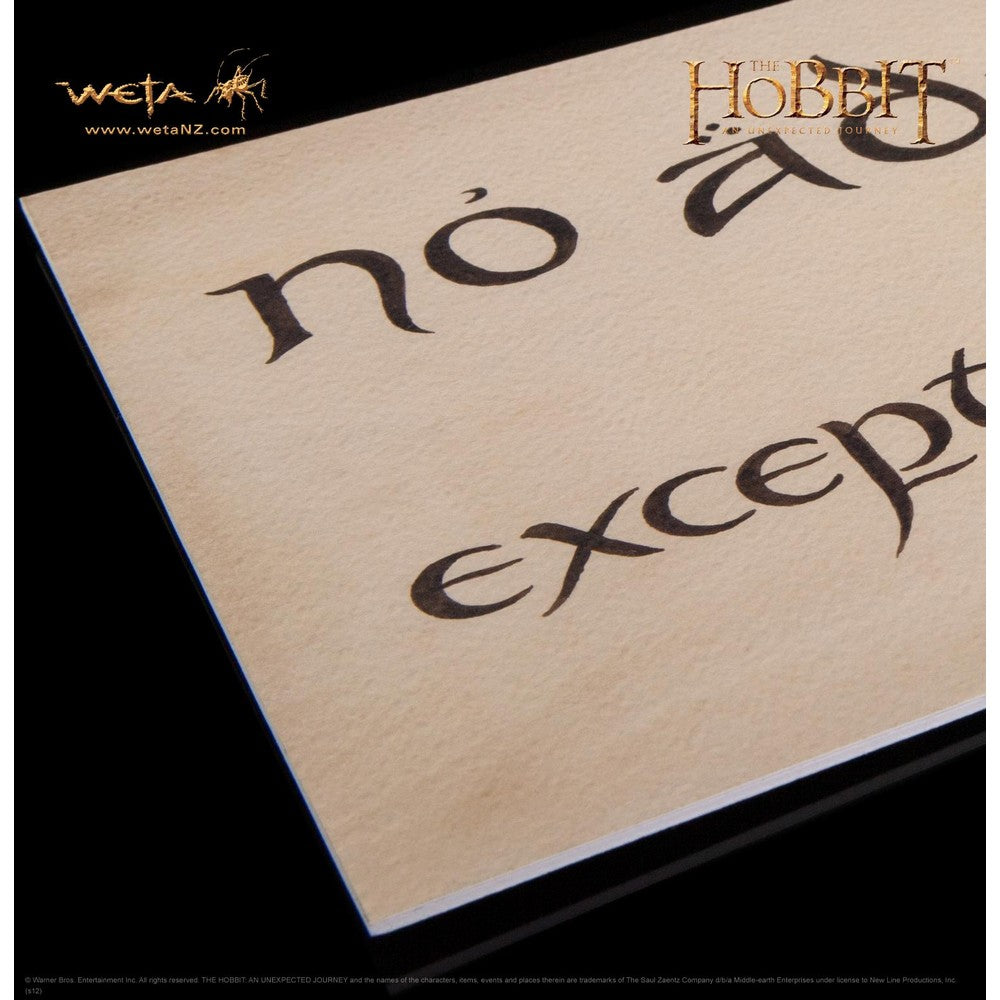 WETA - The Hobbit Trilogy - No Admittance Sign