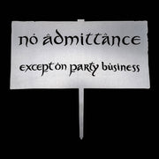 WETA - The Lord of the Rings Trilogy - No Admittance - Metalbird