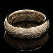 WETA - The Lord of the Rings Trilogy - The One Ring (with runes) - 10K Solid Gold Size 9