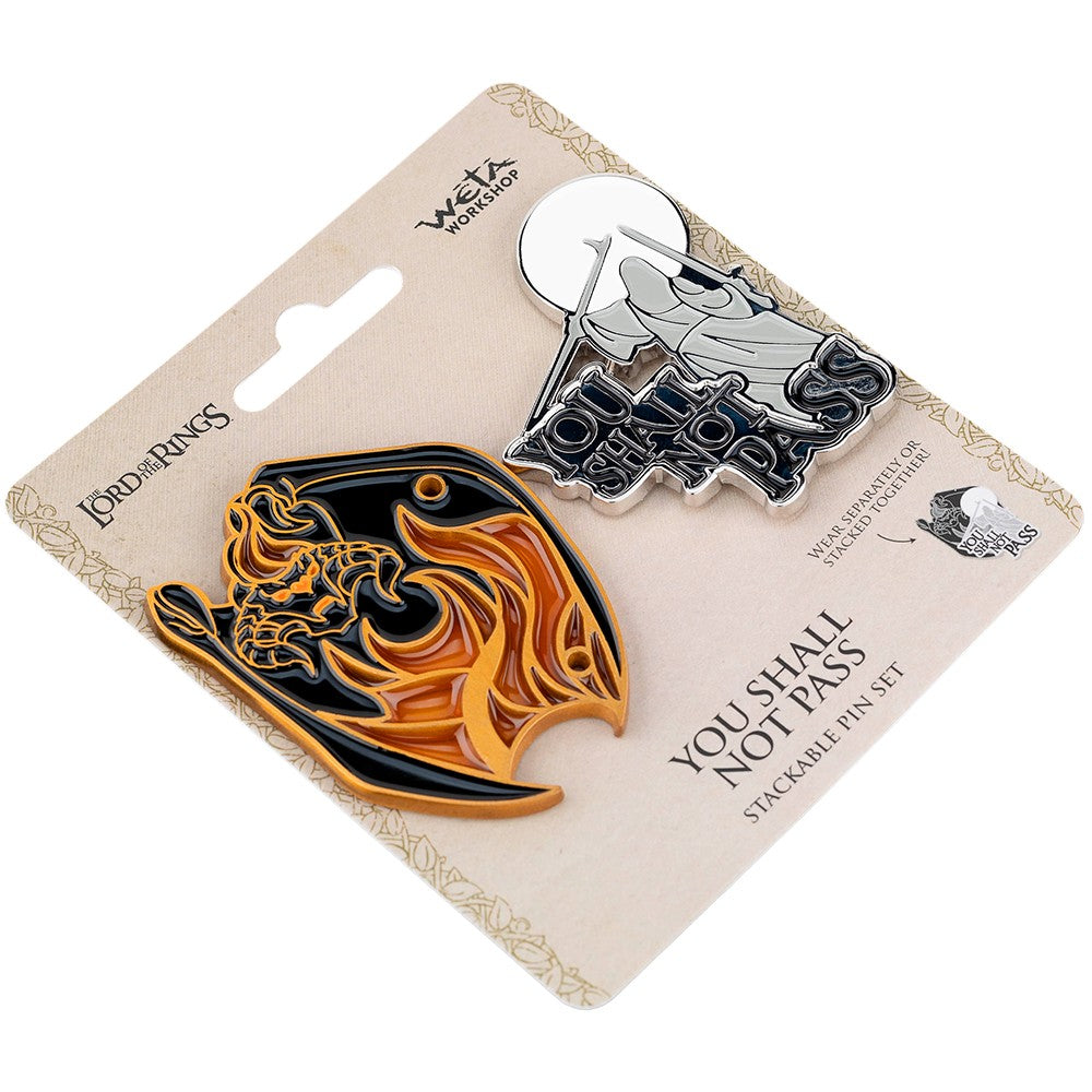 WETA - The Lord of the Rings Trilogy - Pin Set - You Shall Not Pass 2PK