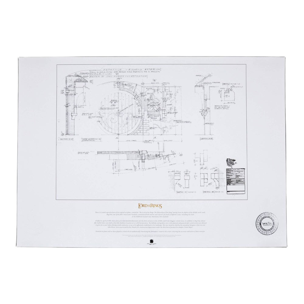 WETA - The Lord of the Rings Trilogy - Blueprint - The Door of Bag End