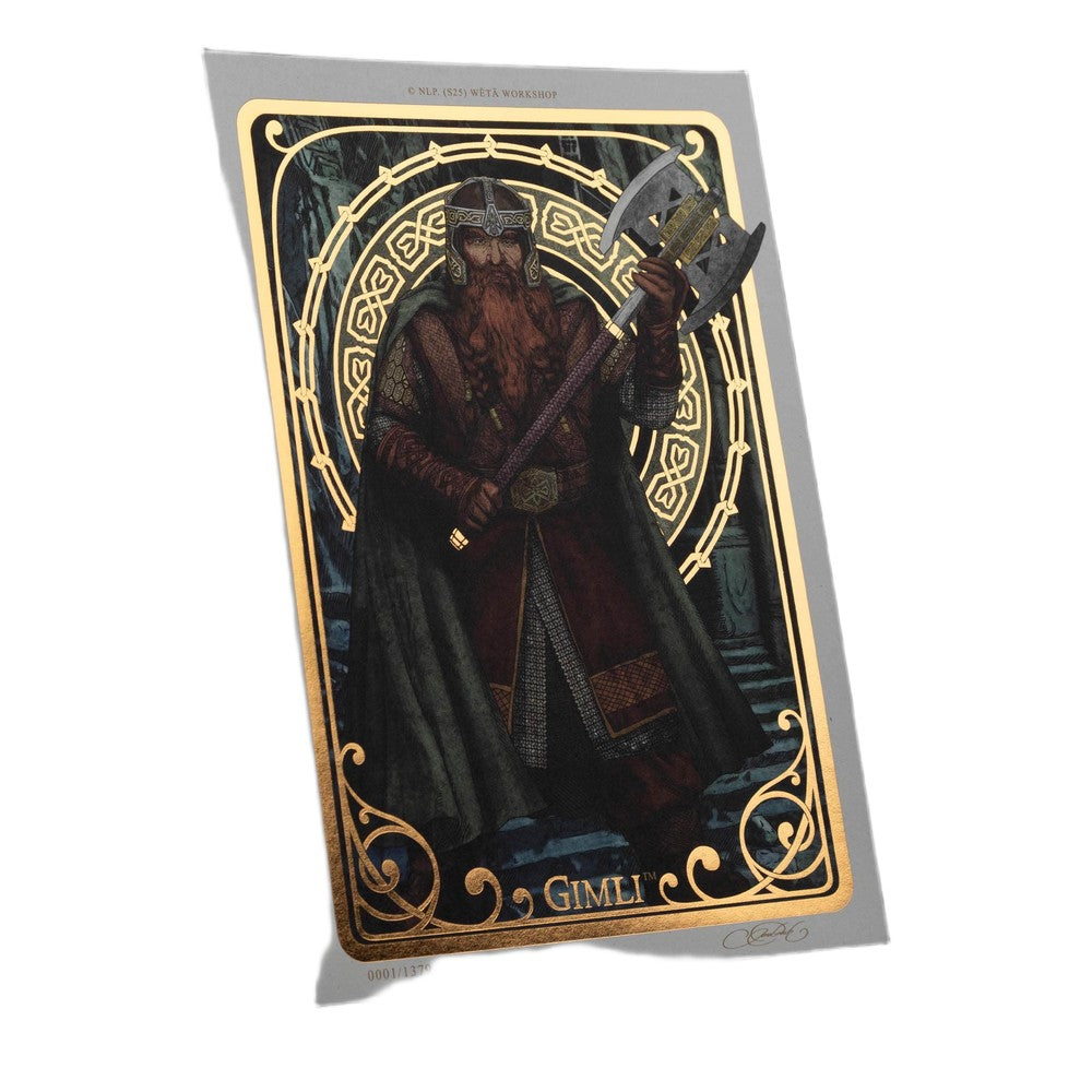 WETA - The Lord of the Rings Trilogy - Art Print-Gimli Art Card (A5)