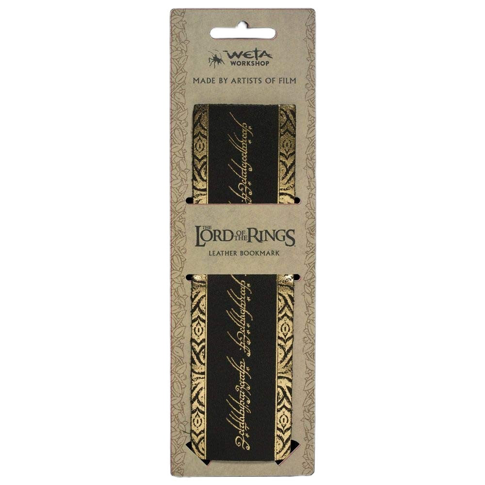 WETA - The Lord of the Rings Trilogy - Leather Bookmark - The One Ring Inscription