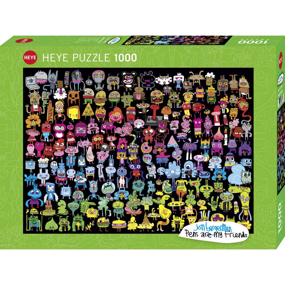 Puzzle - Heye - Burgerman Doodle Rainbow 1000pc