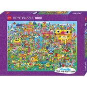 Puzzle - Heye - Burgerman Doodle Village 1000pc