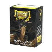 Dragon Shield: Sleeves – Matte Dual – Black & Gold