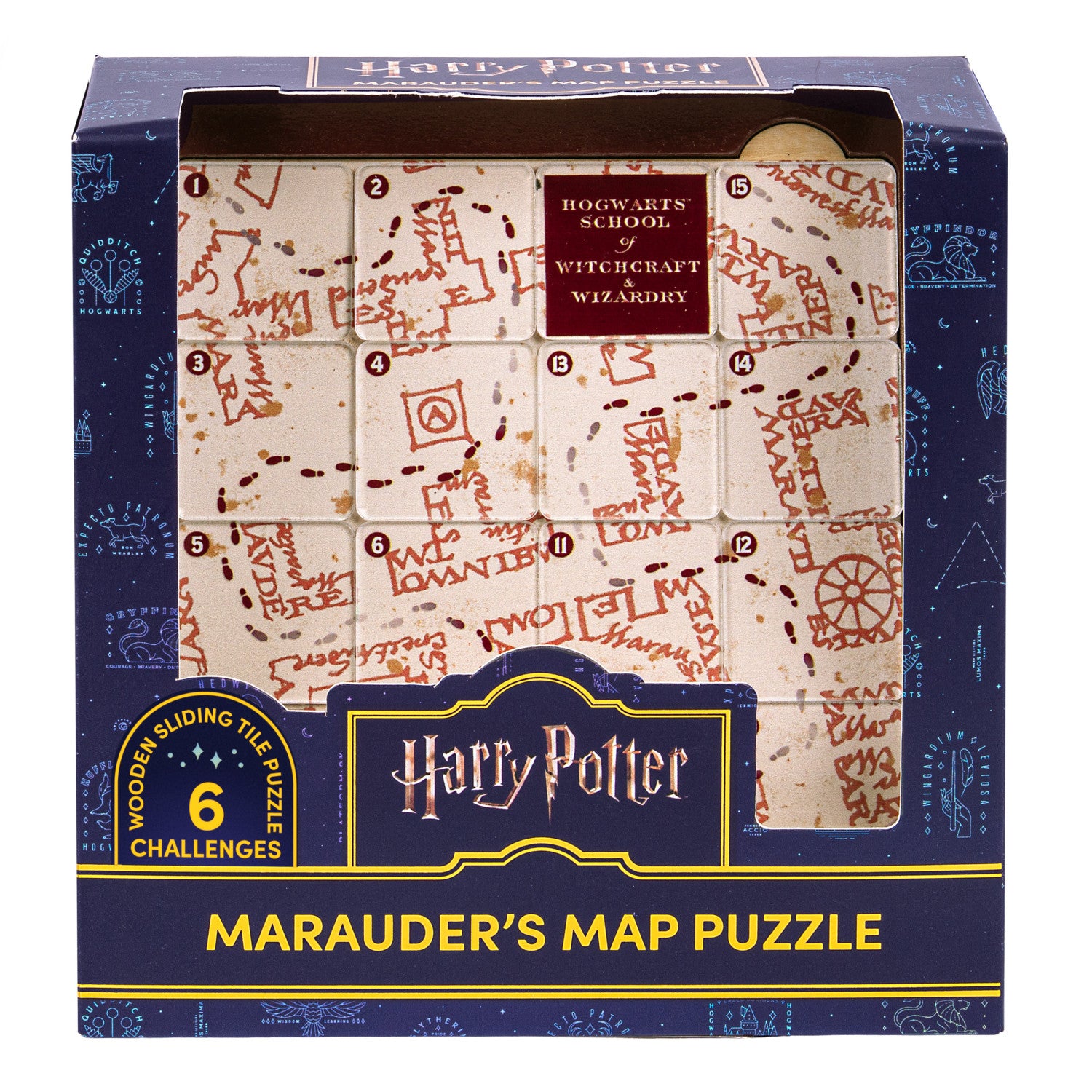 Puzzle - Harry Potter - Marauder's Map Sliding Block Puzzle - Professor Puzzle
