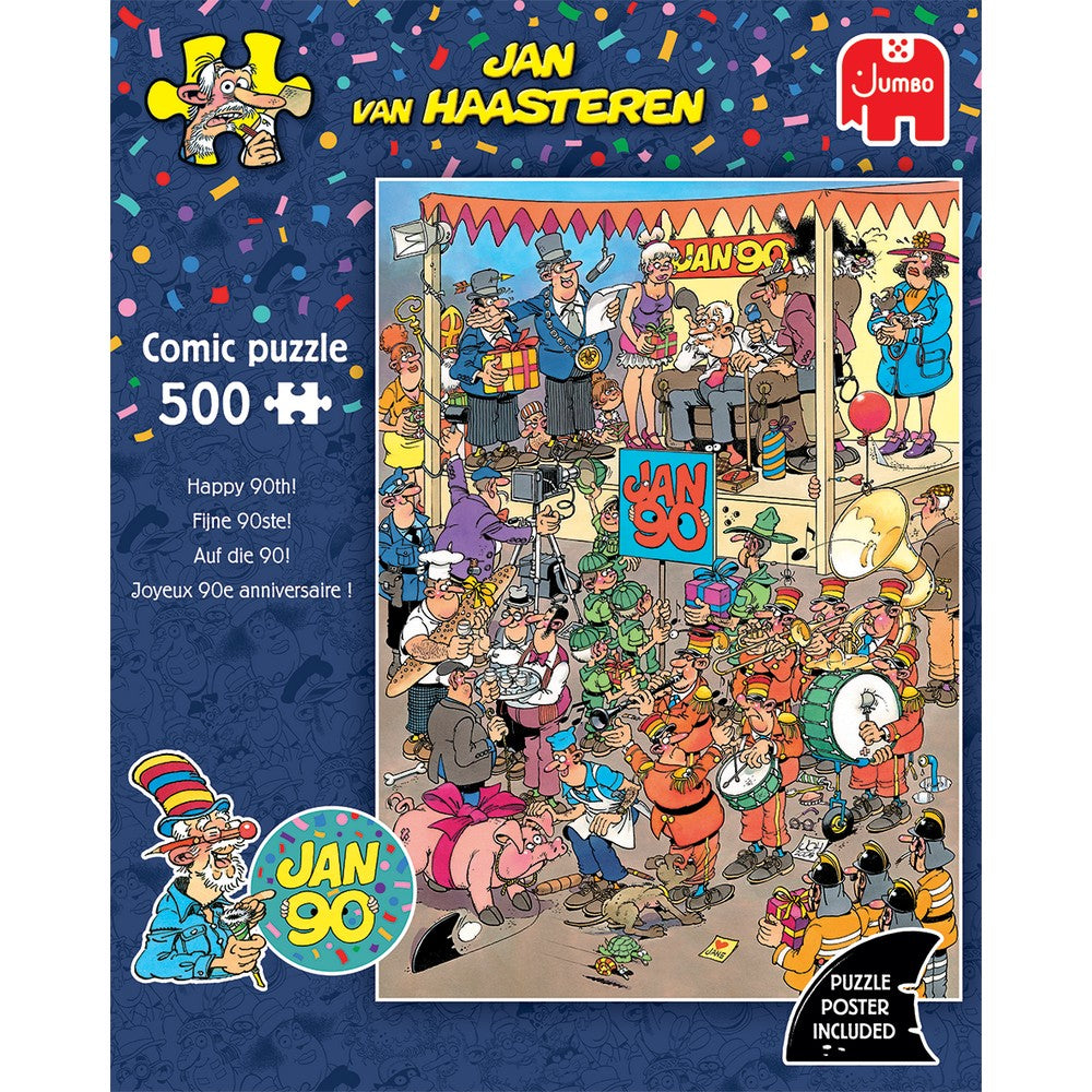 Puzzle - Jumbo Jan van Haasteren - Oldtimer Happy 90th 500Pc